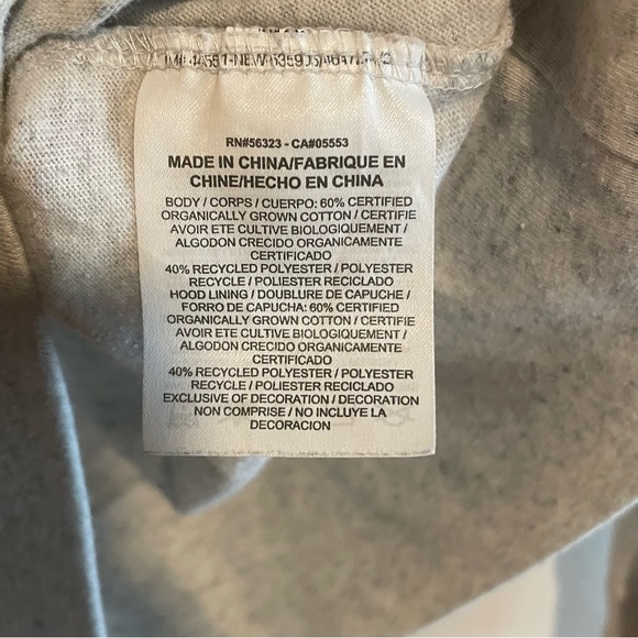 Nike | Gray Hood Ling Sleeve Top | Size S - Picture 8 of 9